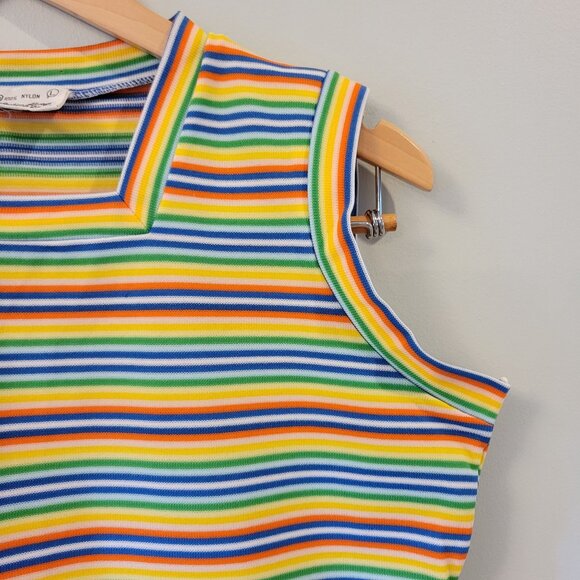 VTG 70s Kmart Womens Mod Knit Tank Top, Large - Picture 6 of 9